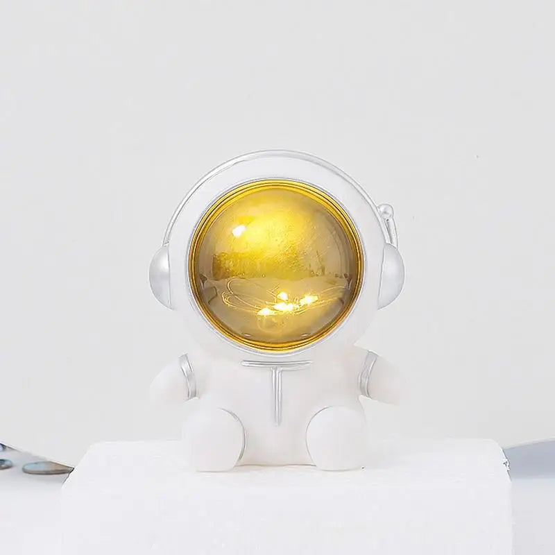 Astronaut Night Light Piggy Bank Bedside Decor Lamps Creative Figurine Coin Money Saving Box Toy For Kids Birthday Gifts